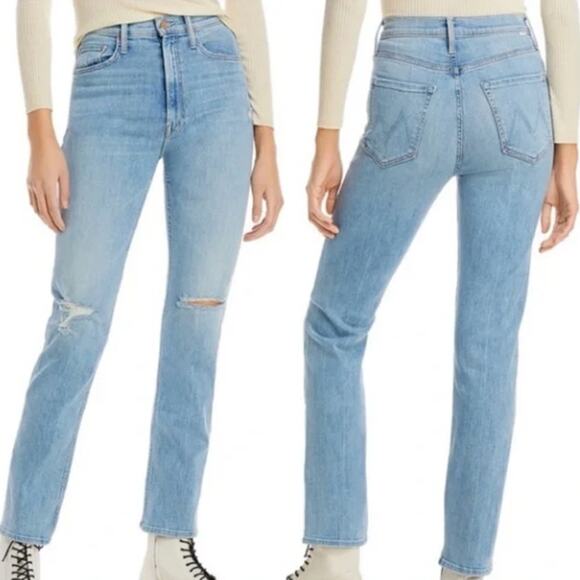 Mother High Waisted Rider Skimp Blue Jeans Dreamer 31 - Picture 1 of 10